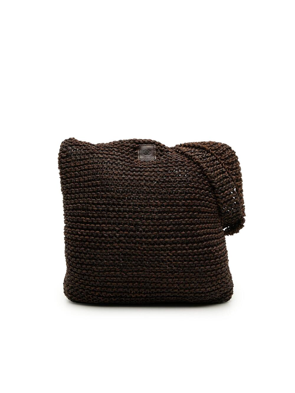 Chanel Cc Knitted Calfskin Shoulder Bag #358534C13B